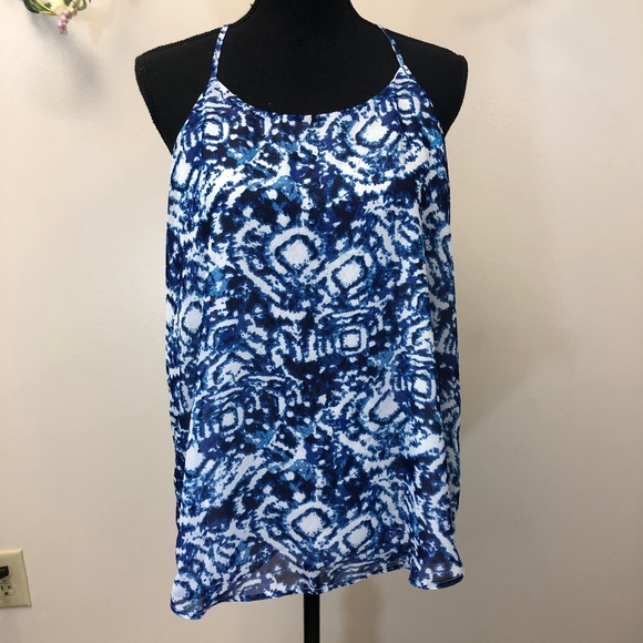 Romeo & Juliet Couture Tops - Romeo + Juliet Tie Dye Racerback Blouse